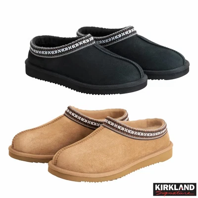 Kirkland Signature Unisex Shearling Slippers in 2 Colours Sizes UK 4-12