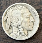 Original Tougher Date 1921-P BUFFALO NICKEL 5¢ Very Fine Condition