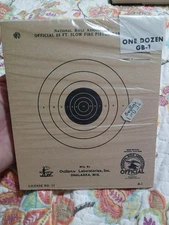 National Rifle Association Official 25 Feet Slow Fire Pistol Targets 1 Dozen