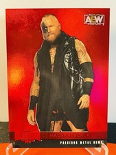 2022 Upper Deck AEW Metal Universe Malakai Aleister Black Red /100 PMG SP WWE