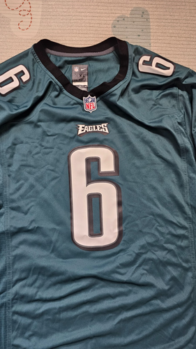Philadelphia Eagles Mens Nike Devonta Smith #6 Green Game NFL Jersey XXL - Picture 2 of 7