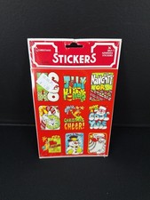Vintage Eureka Paper Co Christmas Fun Stickers 4 sheets- NEW OLD STOCK SEALED