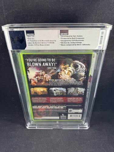 Gears of War 2 WATA 9.8 A+! Sealed Xbox 360 Original Video Game! VGA CGC - Picture 2 of 2