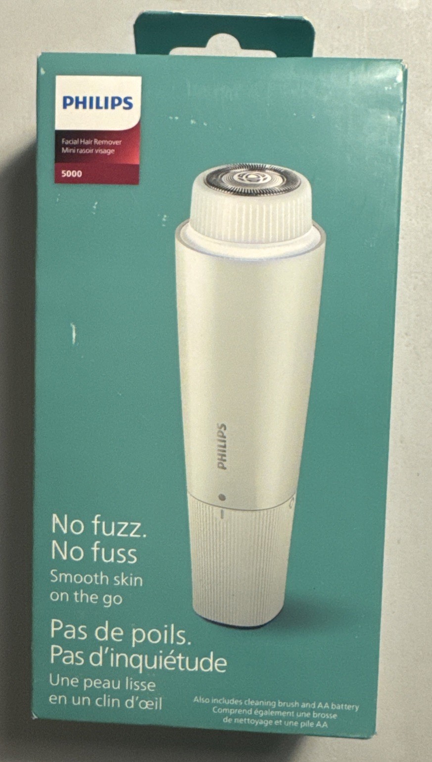 Philips Beauty Series 5000 Electric Facial Hair Remover for Women - Mint Green