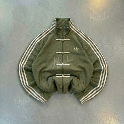 Echte Adidas Trainingsjacke olivgrün China Snake Year 2026 Tang CNY Unisex///SML