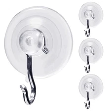 Holiday Joy - World's Strongest All Purpose 2-1/2 inch Suction Cups with Hooks