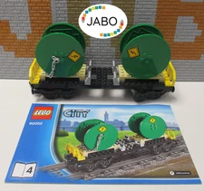 (J 13) Lego Boxcar with Cable Drums and BA 4 Train RC TRAIN