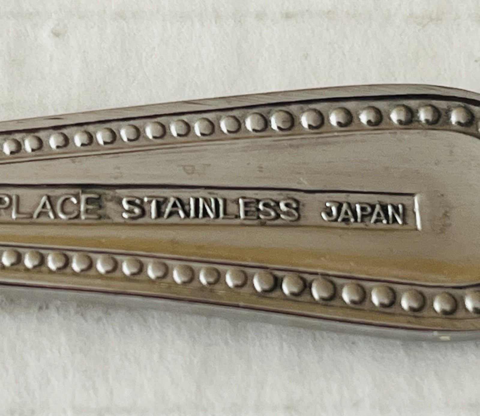 Market Place Stainless Japan MPF5 6 Appertizer Forks Glossy Beaded Edge