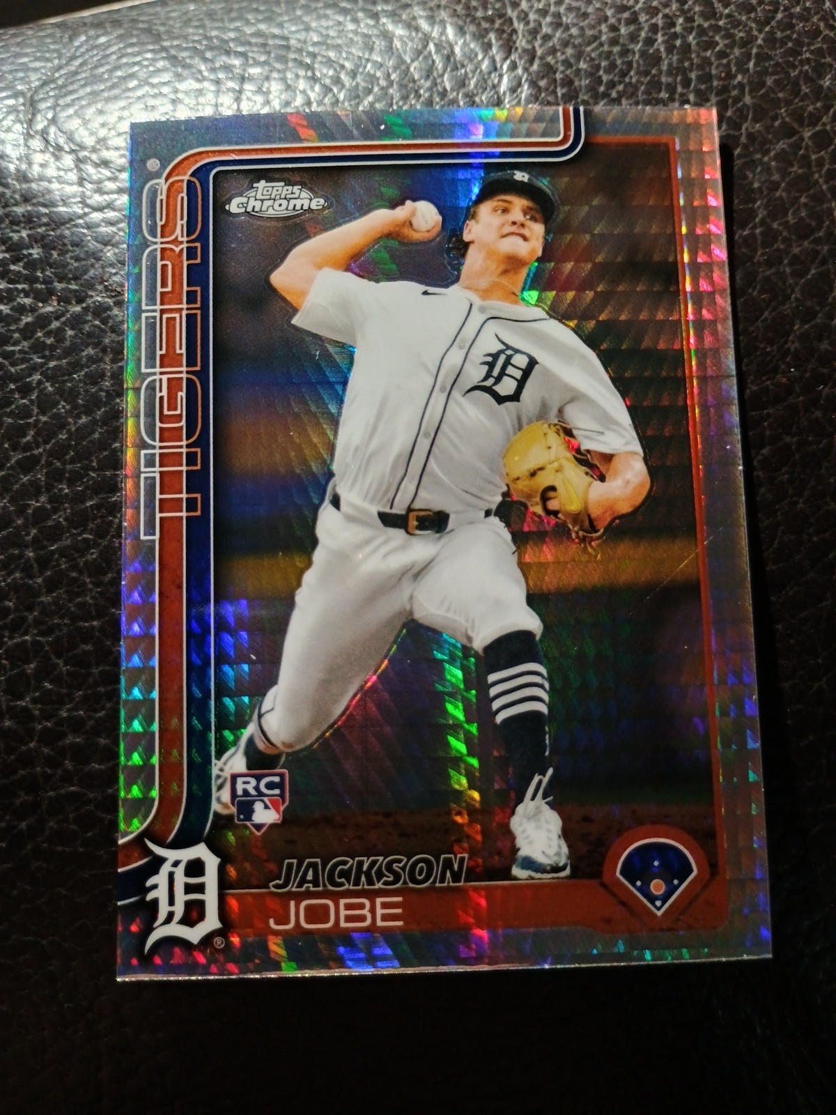 2025 Topps Chrome - Jackson Jobe #249 Prism Refractor (RC)