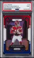 2023 PANINI PRIZM RED/WHITE/BLUE PRIZM #149 PATRICK MAHOMES II PSA 9