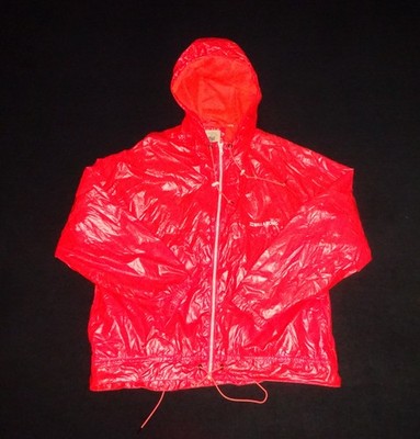 Vintage BILLABONG Hoodie Zipper Regenjacke *rot-orange* Gr. S Guter Zustand