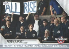 2020 Topps Opening Day Team Traditions and Celebrations TTC1 Judge's Court NM-MT