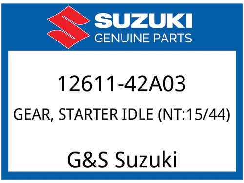 GEAR, STARTER IDLE (NT:44/15)