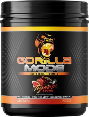 Gorilla MODE Pre-workout 1.8 lb (40 Servings) Tigers Blood, Brand New and Sealed