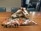 LEGO Star Wars Republic Gunship 75021 Complete Set w/ Minifigures & Manuals