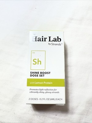Strands By Hair Labs  Shine Boost 2 Doses Set With Lemon Protein