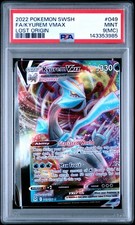 2022 POKEMON SWORD & SHIELD LOST ORIGIN #049 FULL ART/KYUREM VMAX PSA 9 MC