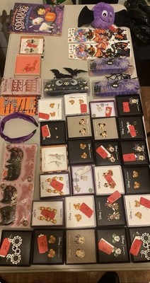 Disney Halloween Earrings Scrapbooking Stickers Lot, Multicolor