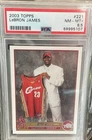 2003 topps #221 lebron james PSA 8.5 rookie card.  NM-MINT+ Excellent Re-grade