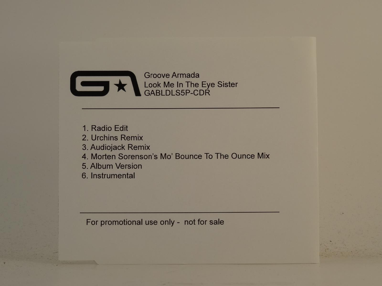 Look Me In The Eye Sister (H1) 6 Track Promo CD Single Including W