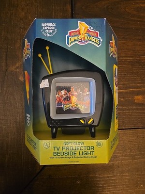 Vintage Mighty Morphin Power Rangers Soft Glow TV Projector Bedside Light