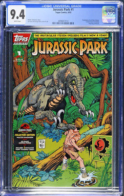 JURASSIC PARK #1 1993 CGC 9.4 Comic GEORGE PEREZ COVER LABEL Rare Brand New Case