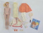 X-983 VINTAGE 1960'S MATTEL BLONDE PONY TAIL BARBIE WITH TAGGED CLOTHES
