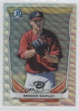 2014 Bowman Draft Top Prospects Chrome Silver Wave Refractor /25 Braden Shipley