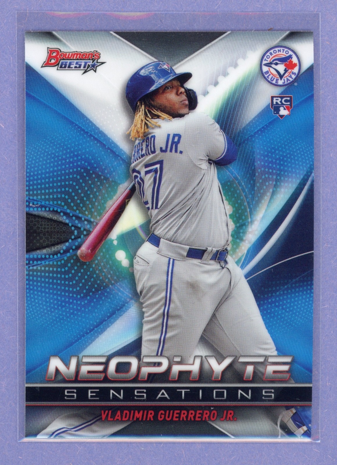 2019 Bowman’s Best Neophyte Sensations Vladimir Guerrero Jr. RC #NS-1 Blue Jays