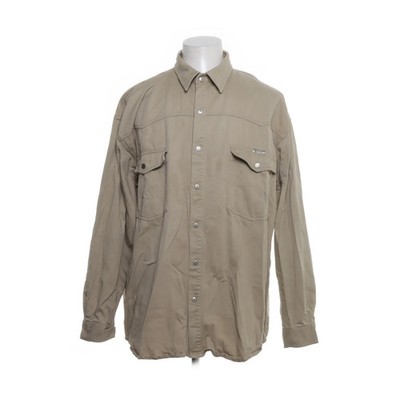Cartini, Oberhemd, Herren, Größe: XXL, Beige, Einfarbig #FAO