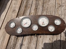 FARIA Boat Gauge Dashboard Gauge Set WoodGrain 1ft8in Length 0-1