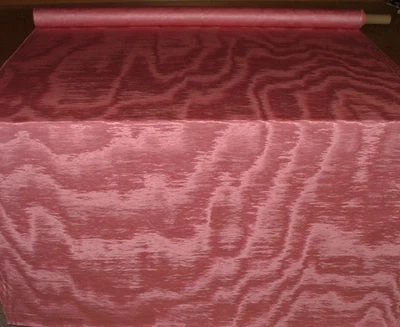 Marvic Textiles Watered Silk Moiré Flamingo Pink Vorhang Stoff 13 m - Bild 1 von 4