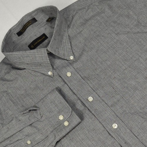 Allen Edmonds, Allen Edmonds Check Plaid Geometric All Over Print Long Sleeve Button-down XL