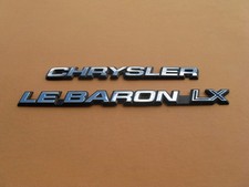 87 88 89 90 91 92 93 94 95 Chrysler Lebaron Lx Rear Emblem Logo Badge Sign 48122