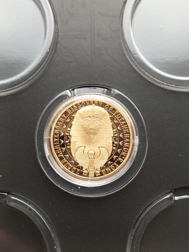 Tutankhamun: Treasures Of A Golden Pharaoh. Gold Layered Coin. 2023. - Picture 8 of 13