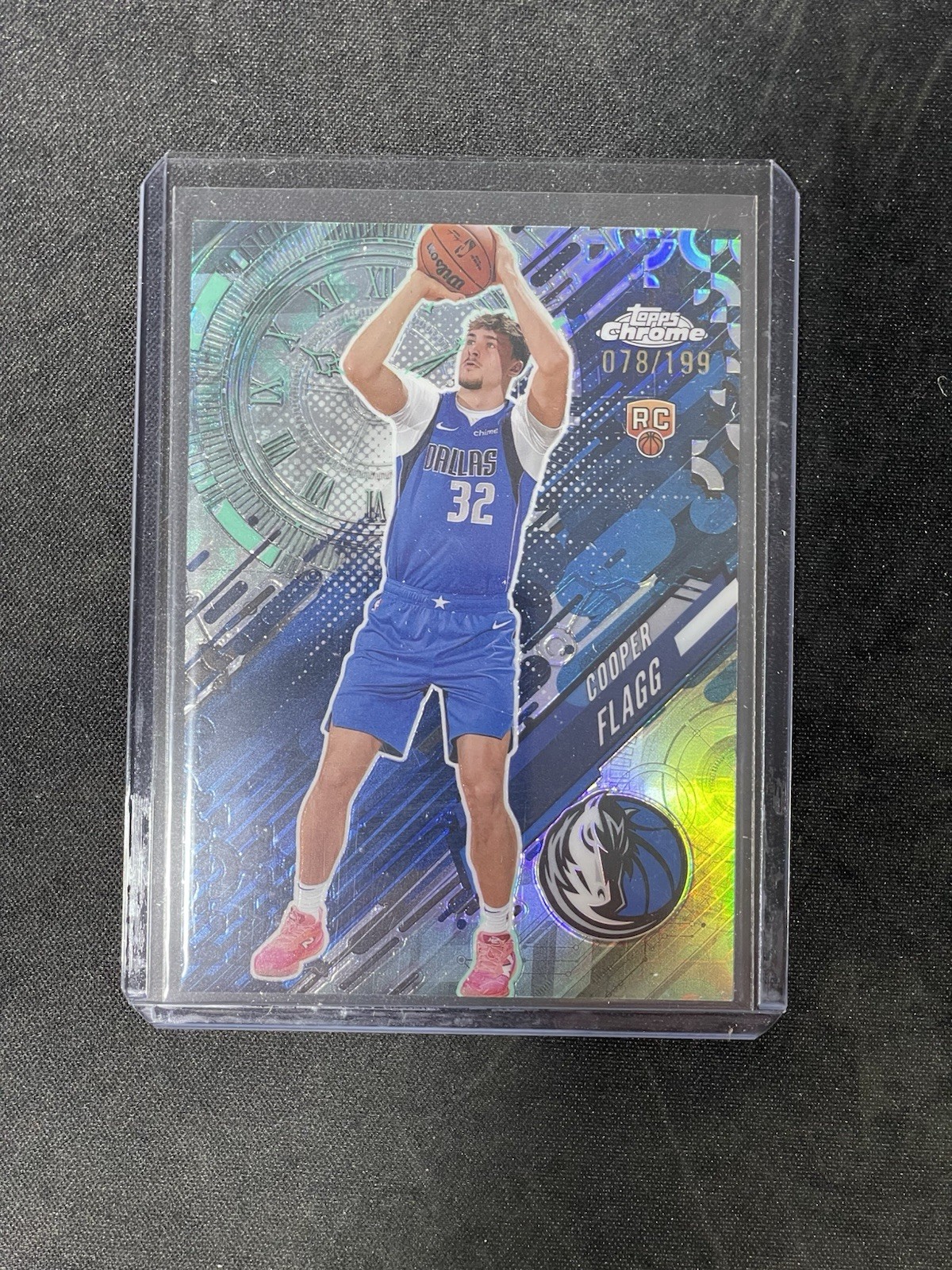 2025-26 TOPPS CHROME COOPER FLAGG GO TIME ROOKIE SSP /199 AQUA REFRACTOR