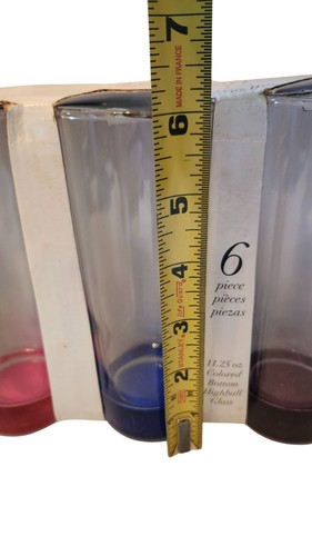 Circleware Lexington 6-Piece 11.25 Oz Colored Bottom Highball Glass Set - Picture 10 of 10