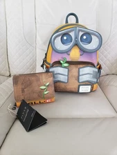 Loungefly Disney Pixar Figural WALL-E with Trash Mini Backpack & Wallet Set