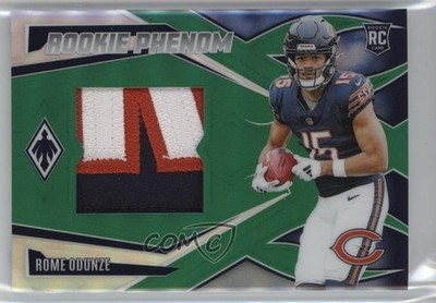 2024 Panini Phoenix Rookie Phenom Jersey Green 10/25 Rome Odunze RC 16wc