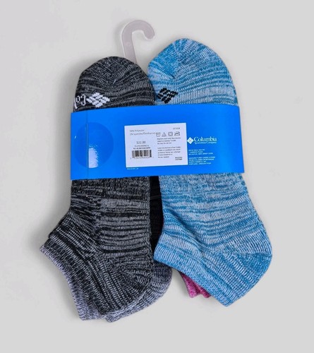 COLUMBIA Womens Socks No Show Cushioned Arch Support 6 Pair Shoe Size 4-10 - Picture 3 of 3