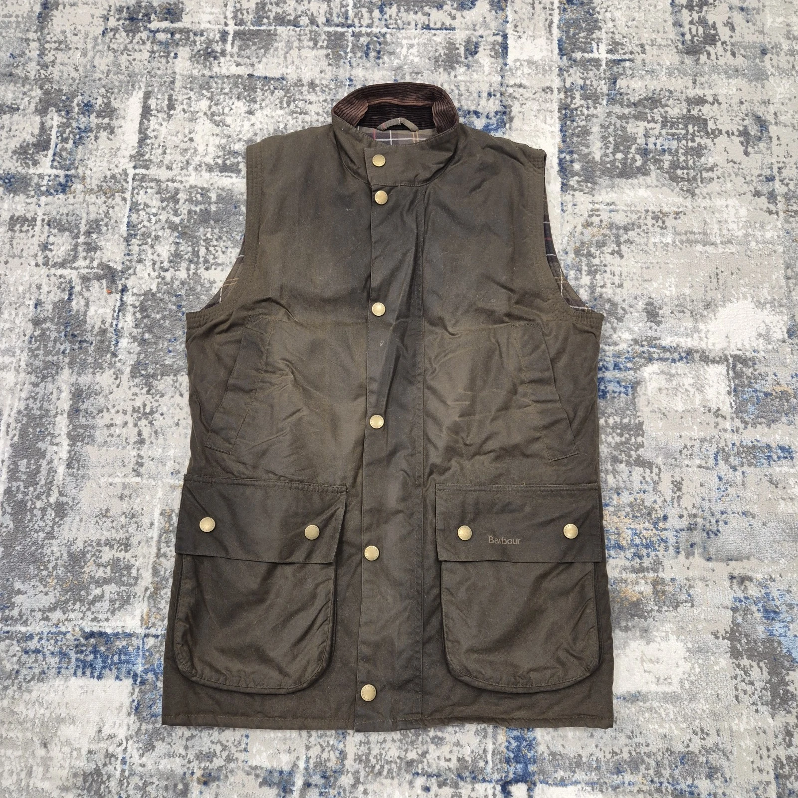 Barbour Westmorland Sporting Wax Waterproof Hunting Country Gilet Vest Medium ..
