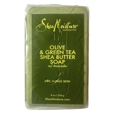 Shea Moisture Olive & Green Tea Shea Butter Soap w/Avocado Dry Aging Skin 1 Bar 
