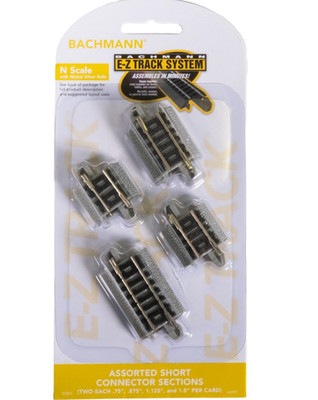 Bachmann EZ-Track ~ Assorted Short Connecter Sections ~ N Scale ~ 44899