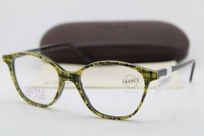 NEW JEAN LAFONT ISSY & LA LOFT 8030 YELLOW BLACK AUTHENTIC EYEGLASSES 51-15