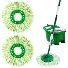 Replacement Mop Heads for Libman Tornado Spinning Mops - 2 Pack Microfiber Sp...