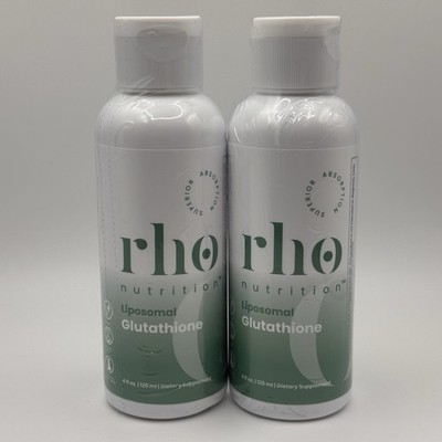 2 Pack Rho Nutrition Liposomal Glutathione 4oz Superior Absorption - BB 08/2027
