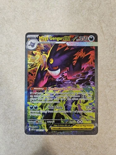 Pokémon TCG Mega Gengar EX Ascended Heroes 284/217 NM Super Clean Copy!