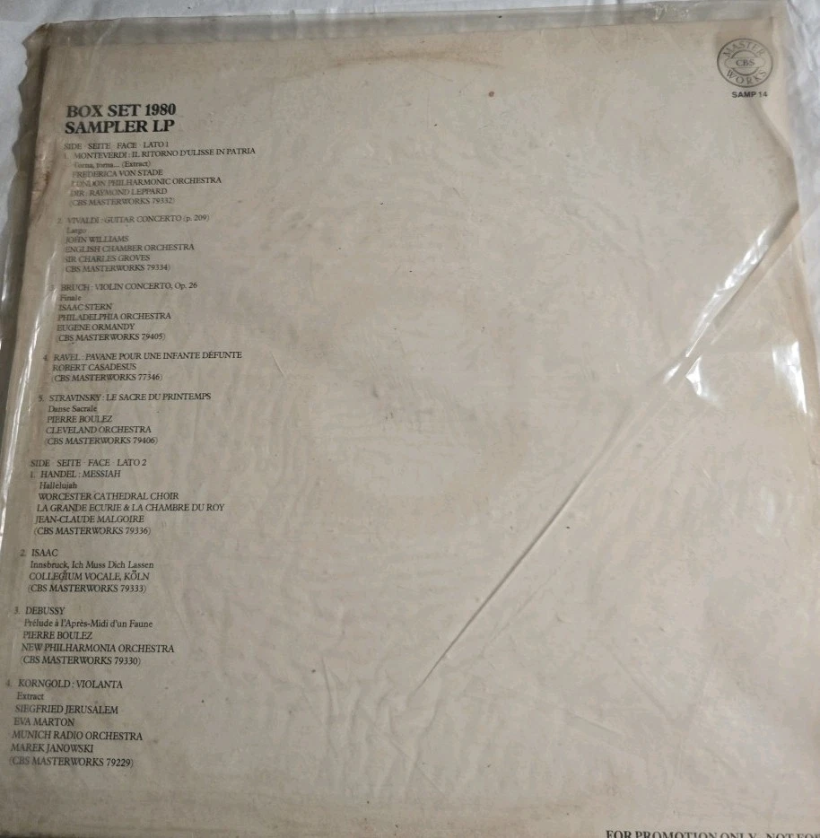 Sampler Box Set Vinyl Records for sale | eBay
