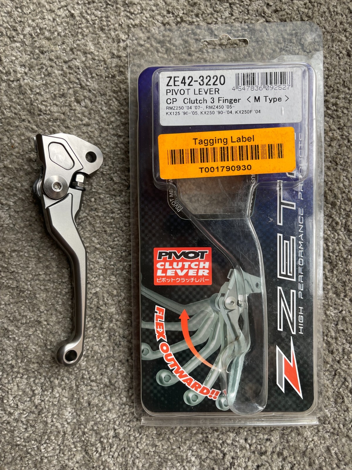 KAWASAKI  KXF 250  KXF250  2004  ONLY  ZETA PIVOT 3 FINGER CLUTCH LEVER