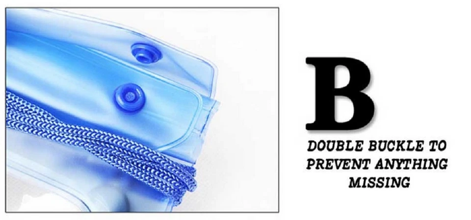 Большой двойной молнии водонепроницаемый мешок сухой сумка чехол держатель Samsung S5 iphone 6s - Изображение 4 из 4